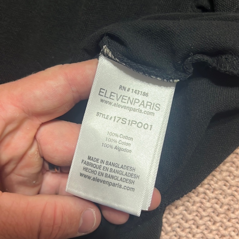 Black polo style shirt